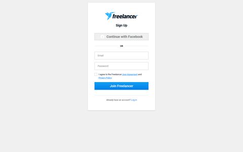 User Signup | Freelancer