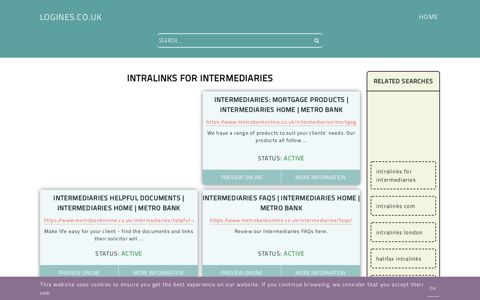 intralinks for intermediaries - General Information about Login