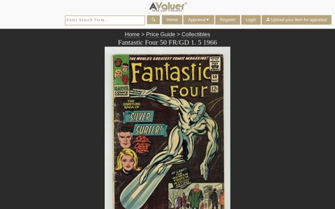 Fantastic Four 50 FR/GD 1. 5 1966 - Avaluers