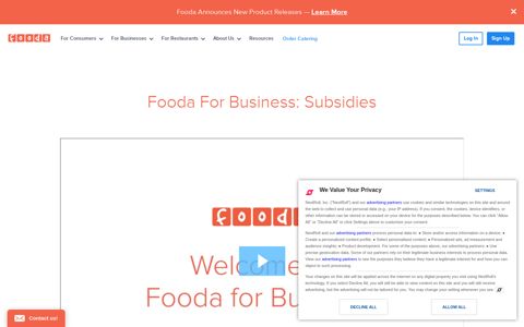 Fooda For Business: Subsidies | Fooda