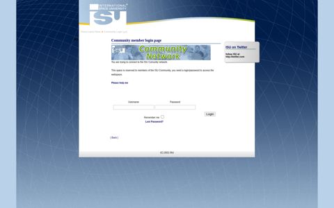 ISU - ISU - Connect(ISU) - International Space University