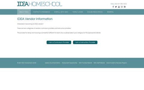 IDEA Vendor Information | IDEA Homeschool
