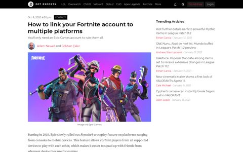 How to Link Your Fortnite Account to PC, PS4, Xbox One, and ...