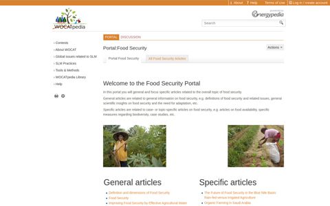 Portal:Food Security - wocatpedia.net