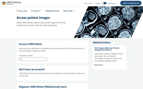 Access patient images | I-MED Radiology Network