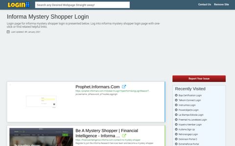 Informa Mystery Shopper Login - Loginii.com