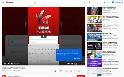 EXIDE HUMSAFAR APP TUTORIAL - YouTube