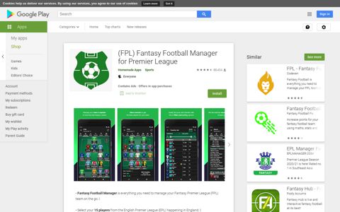 (FPL) Fantasy Football Manager for Premier League - Apps on ...