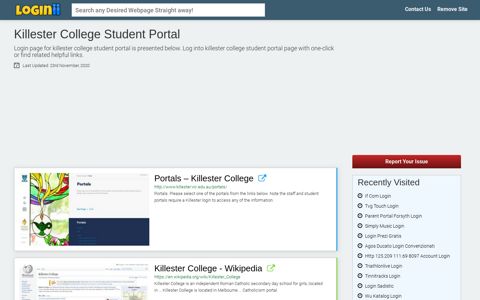 Killester College Student Portal - Loginii.com