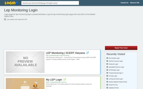 Lep Monitoring Login - Loginii.com