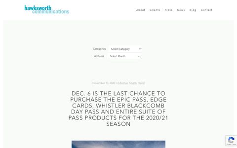 dec. 6 is the last chance to purchase the epic pass, edge ...