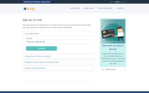 eScrip - Sign up