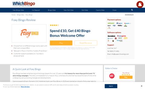 Foxy Bingo Review | Check out 70+ Real Users Reviews