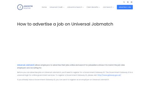 How to advertise a job on Universal Jobmatch - Jobcentre