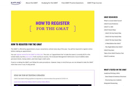 How to Register for the GMAT - Kaplan Test Prep