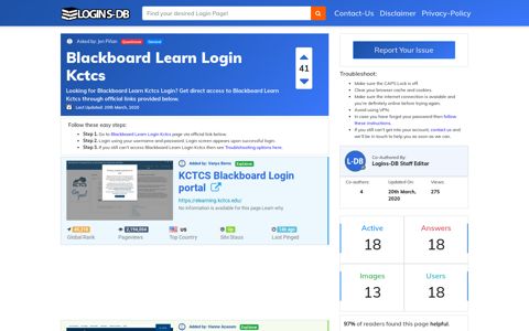 Blackboard Learn Login Kctcs - Logins-DB