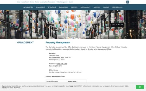 Property Management Office - CityCenterDC's Tenant® Portal