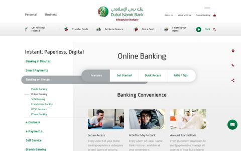Online Banking | Banking on the go | Dubai Islamic Bank