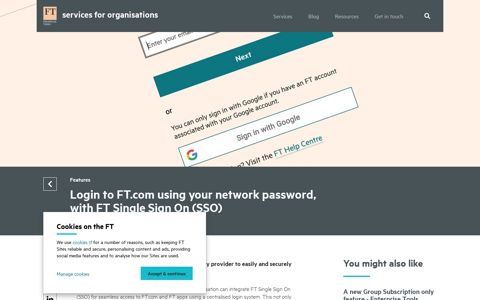 Login to FT.com using your network password, with FT Single ...