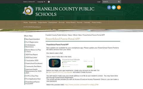 PowerSchool Parent Portal APP - Franklin County Public ...