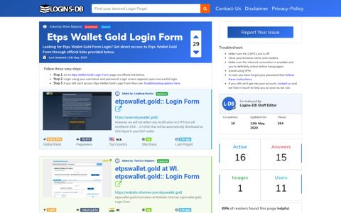 Etps Wallet Gold Login Form - Logins-DB