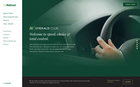 Emerald Club Loyalty Program | National Car Rental