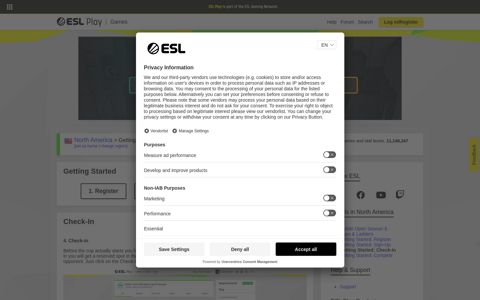 Getting Started: Check-In | ESL Play