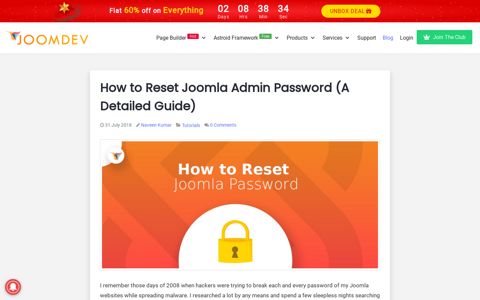 How to Reset Joomla Admin Password (A Detailed Guide ...