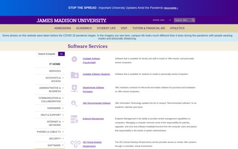 Software Services - James Madison University