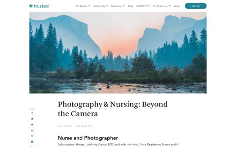 Photography & Nursing: Beyond the Camera - Trusted Health