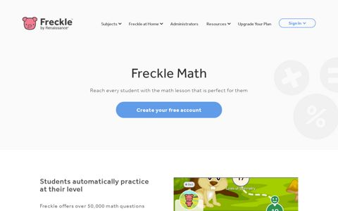 Freckle Math