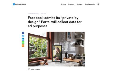 Facebook Portal privacy issues continue as it admits to ...
