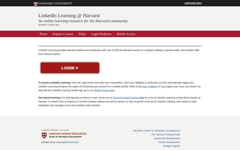 LinkedIn Learning @ Harvard