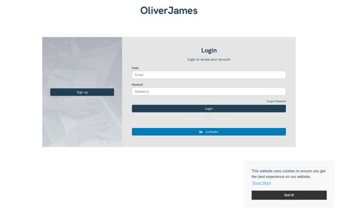 Login to your Account · Oliver James - Oliver James Associates