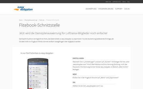 Flitebook-Schnittstelle - Dienstplanauswertung und ...