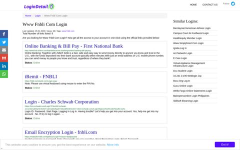 Www Fnbli Com Login Online Banking & Bill Pay - First ...