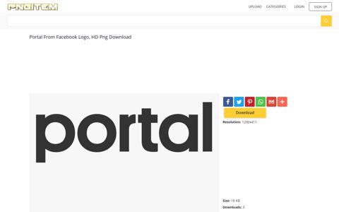 Portal From Facebook Logo, HD Png Download , Transparent ...