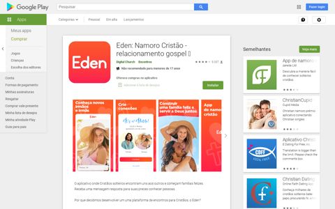 Eden: Namoro Cristão - relacionamento gospel – Apps no ...