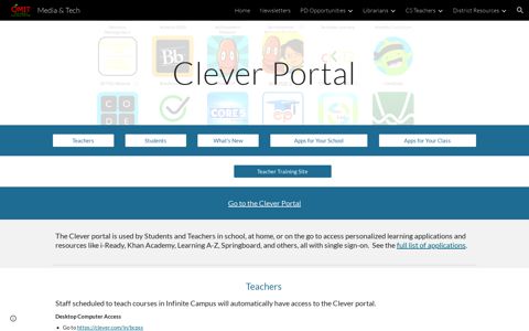 Media & Tech - Clever Portal - Google Sites