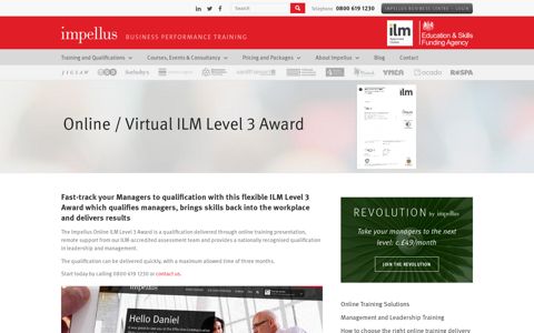 Online ILM Level 3 Award in Leadership and Management ...