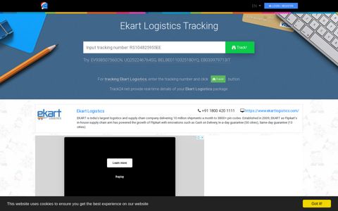 Ekart Logistics Tracking - track24.net