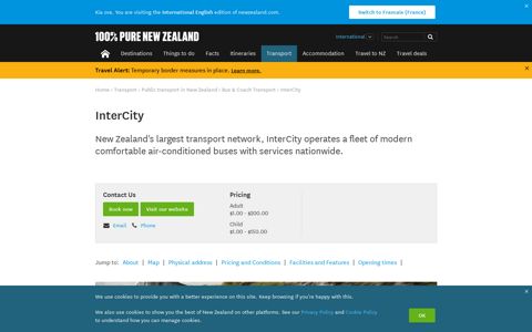 InterCity | Transport in Auckland, New Zealand