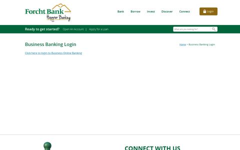 Login to Forcht Bank's Online Business Banking.