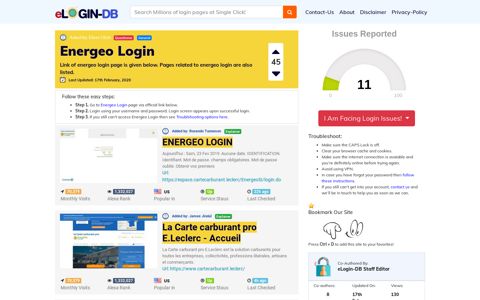 Energeo Login - A database full of login pages from all over ...