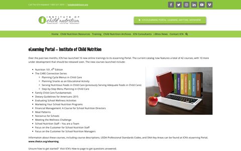 eLearning Portal - Institute of Child Nutrition - Institute of Child ...