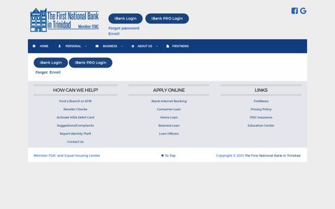 (Mobile) iBank Login - The First National Bank in Trinidad