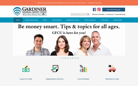 Gardiner Federal Credit Union - Online Banking - Maine Savings