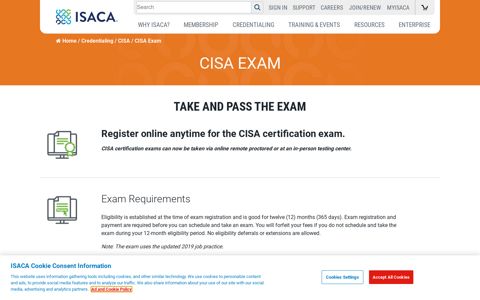 CISA Exam | Certified Information Systems Auditor | ISACA