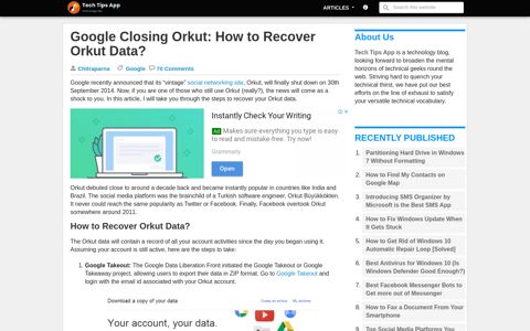 Google Closing Orkut: How to Recover Orkut Data?