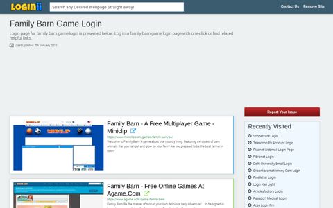Family Barn Game Login - Loginii.com